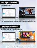 MONITOR PORTÁTIL 15.6” FULL HD Amoudo 15.6 Inch 1920x1080P Mobile Display IPS LCD  USBC Mini HDMI Extend Display