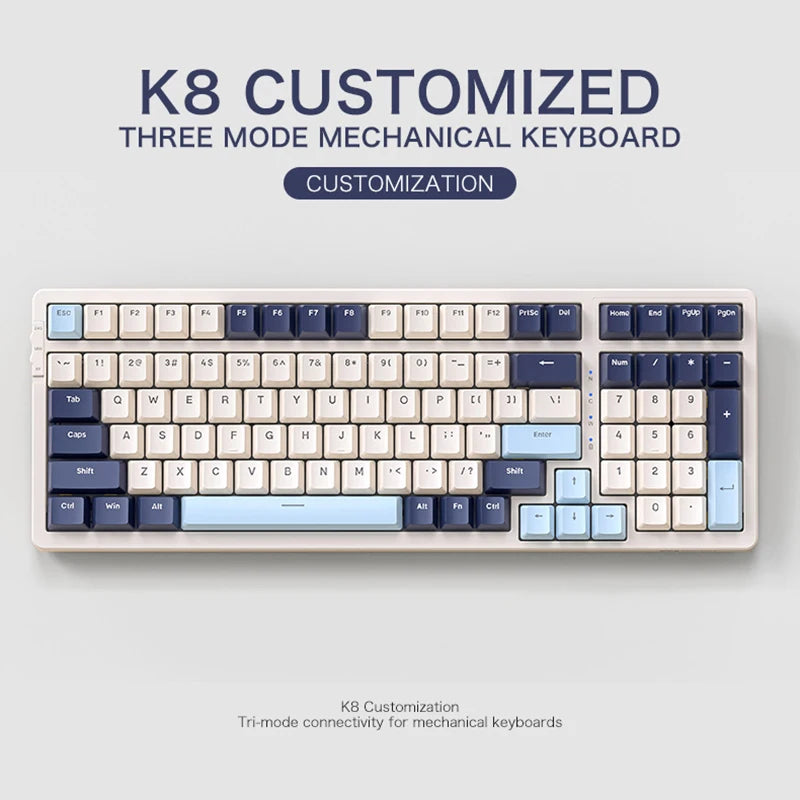 Teclado Mecânico Gamer Sem Fio K8 100