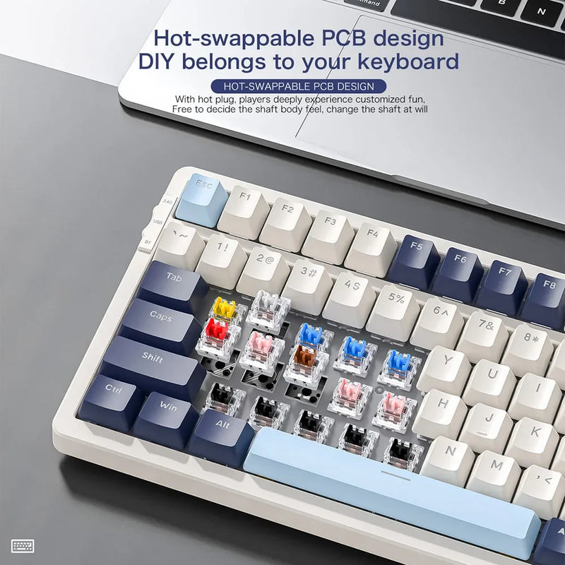 Teclado Mecânico Gamer Sem Fio K8 100